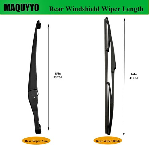 Rear Windshield Wiper Arm Blade Set Replacement for Toyota Sienna 2011-2021, MAQUYYO Rear Windshield Wiper Blade Arm Kit Replace 8524208020 in Kuwait