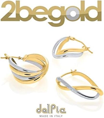 Oval Wave Earrings with White Crystals in Kuwait