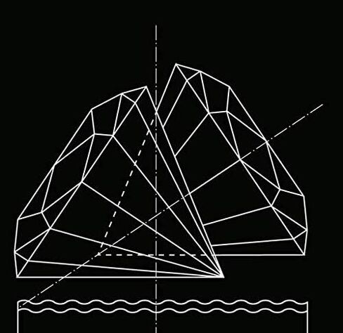 Oval Wave Earrings with White Crystals in Kuwait