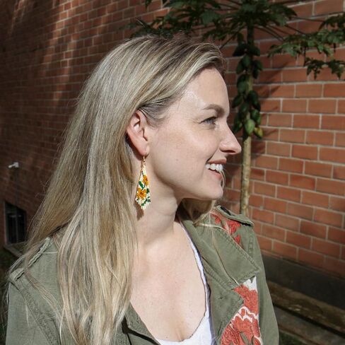 Floral Fringe Bead Seed Earrings for Women Jardin Botanico – Boho Beaded Dangle Earrings – Handmade Lightweight Jewelry by Embera Bead Project – Hypoallergenic Stainless Steel in Saudi Arabia