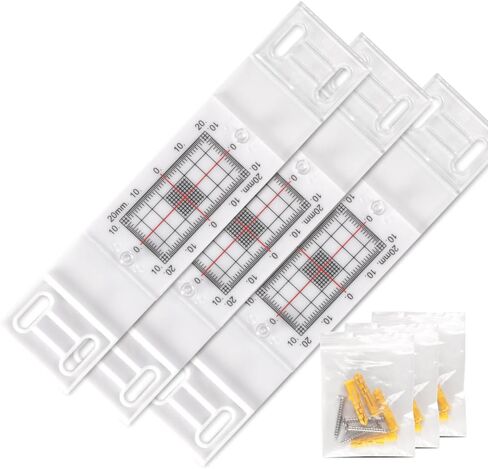 جهاز مراقبة التشققات مع 2 أوتاد معدة مسبقًا، أداة قياس وتسجيل تشوه الجدار (5 قطع) in Kuwait