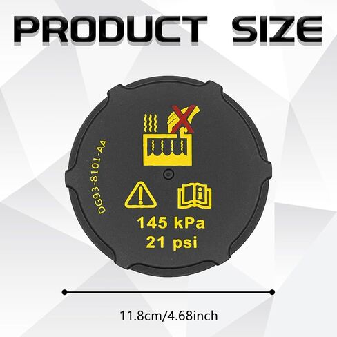 DG93-8101-AA Radiator Coolant Reservoir Cap for Ford Focus Mustang Fusion Escape F150 F250 F350 F450 F550 F600 Fiesta Bronco Edge Ranger Expedition Explorer Transit Lincoln Aviator MKZ MKC MKX in Kuwait