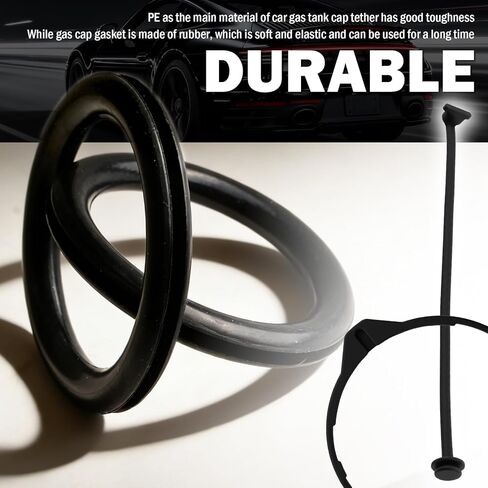 Car Gas Cap Tether with Gas Cap Gasket Replacement OEM 17670TR0A01,Anti-lost Car Fuel Caps Strap Compatible with Honda,Essential Cars Fuel Tank Caps Strap & Gasket Kit in Kuwait