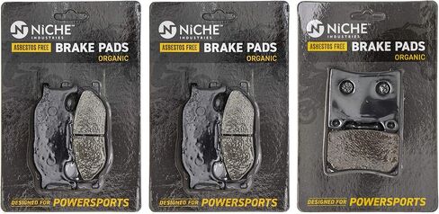 NICHE Brake Pad Set for Yamaha V Star 1100 3XF-W0045-50-00 5VU-25805-00-00 Front Rear Semi-Metallic in Kuwait