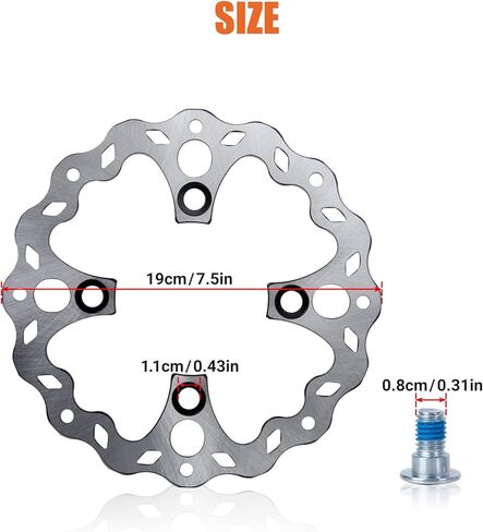 Brake Disc for Tutto - Front and Rear Universal Brake Discs with 4 Bolts for Tutti/Tutto in Saudi Arabia