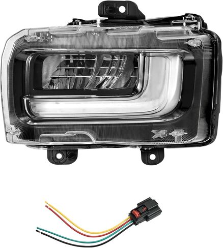 مصباح ضباب KEWISAUTO OEM مع DRL لـ 2024 2025 Ford F150، مصباح ضباب LED على الجانب الأيسر للسائق ضوء النهار للجري لـ Ford F-150 Lariat/King Ranch/Platinum 2024-2025، استبدال #RL3Z15201A in Saudi Arabia