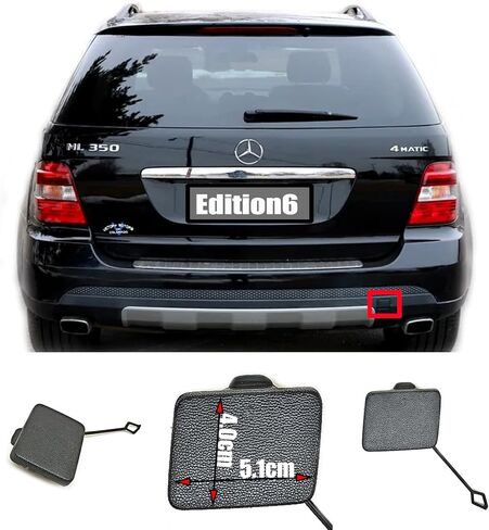 Rear Tow Cover Fit 08-11 Mercedes Benz ML X164 FL for ML280 ML300 ML320 ML350 ML420 ML450 ML500 ML550 63AMG 2008 2009 2010 2011 Bumper Hook Eye Cap 1648853223 White in Saudi Arabia