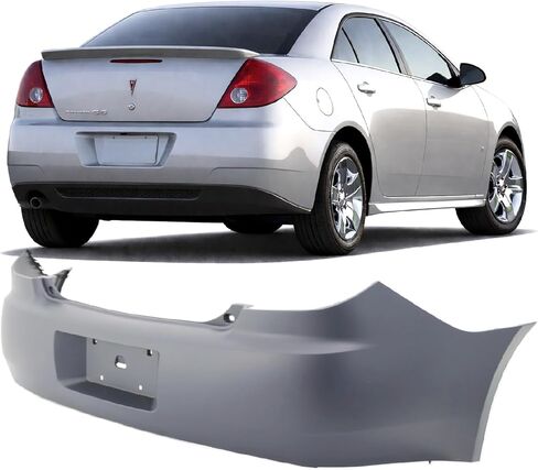 FitParts Compatible With Rear Bumper Cover 2005 2006 2007 2008 2009 Pontiac G6 Base GT SE Sedan 05 06 07 08 09. W/o Parking Aid Sensor Holes. W/o Tow Hook Hole. 19121114 GM1100700 in Kuwait