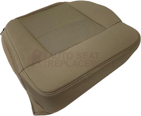 Auto Seat Replacement, Compatible with 2004 2005 2006 Ford F150 XLT FX4/2 STX XL FTX Cloth Seat Cover Replacement in Fabric (Driver Bottom, 2 Tone Pebble Tan) in Kuwait