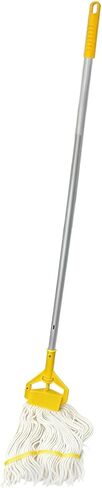 Nine Forty Industrial and Commercial-Grade Looped End Wet Mop - String Mop with 42"-72" Adjustable Aluminum Handle Length - Flip Grip Clamp - for Optimal Absorption and Durability - Blue in Saudi Arabia