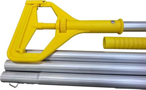 Nine Forty Industrial and Commercial-Grade Looped End Wet Mop - String Mop with 42"-72" Adjustable Aluminum Handle Length - Flip Grip Clamp - for Optimal Absorption and Durability - Blue in Saudi Arabia