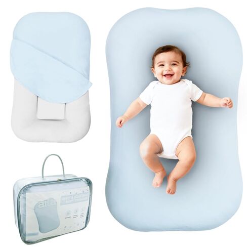 Snuggle Style Baby Nest ، Child Lounger ، Cotton Cotton Organic for Baby ، Snuggle Collection (Cream) in Kuwait