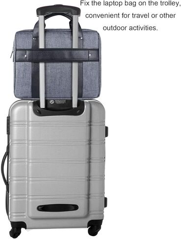 Laptop Messenger Bag for 10 to 13 Inch Laptops and Tablets, Business Briefcase with Top Handle and Shoulder Strap in Kuwait