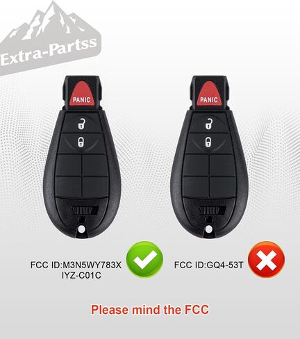 مفتاح بعيد فوب لاستبدال دودج IYZ-C01C أو M3N5WY783X يناسب Ram 1500 2500 3500 2008 2009 2010 2011 2012 in Kuwait