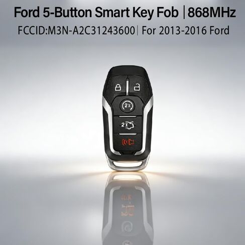 Replacement for 2013 2014 2015 2016 Ford Fusion Key Fob Remote Control M3N-A2C31243600 5 Buttons 49 868MHz in Saudi Arabia