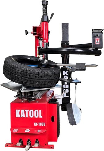KT-T835 Tire Changer Machine 26 Inch Turntable with Bead Blaster 2.0HP Motor 110V Double Arm Wheel Changer Heavy Duty Tire Machine Equipment in Kuwait
