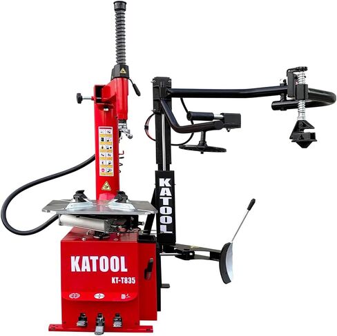 KT-T835 Tire Changer Machine 26 Inch Turntable with Bead Blaster 2.0HP Motor 110V Double Arm Wheel Changer Heavy Duty Tire Machine Equipment in Kuwait