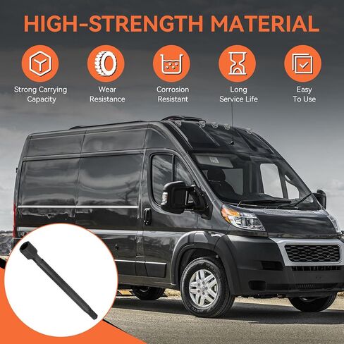 شريط تحرير الإطارات الاحتياطية متوافق مع دودج رام بروماستر 1500 2500 3500 فان جاك، أداة شريط تحرير العجلة الاحتياطية لتأمين وإطلاق الإطار الاحتياطي، أسود (قطعة واحدة) in Kuwait