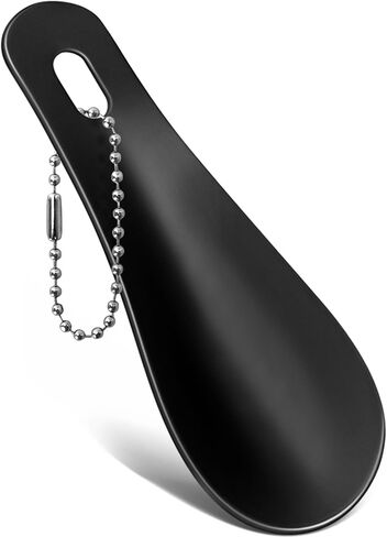 Metal Shoehorn Short for Kids 4.1 Inch - Shoe Horn Shoe Helper Mini Shoe Horn Key Chain Small Shoe Horn Travel Size for Man Women (Silver) in Saudi Arabia
