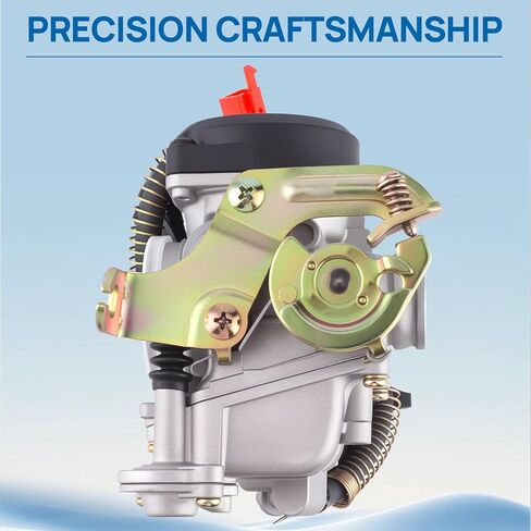 GY6 50cc المكربن ​​متوافق مع 49CC 4-السكتة الدماغية 50CC Taotao Go Kart Scooter ATVS Quads Moped استبدال لمحركات PD18J 139QMB 139QMA Carb مع مشعب السحب وفلتر الهواء in Kuwait