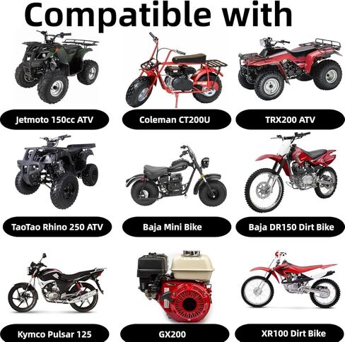 PZ27 27mm Carburetor Compatible with 250cc 200cc 150cc ATV Go Kart Dirt Bike Carb Fits for TaoTao Coolster CG XR100 Predator Coleman CT200U KT196 Baja Mini Bike Go Kart Parts with Air Filter (Black) in Kuwait