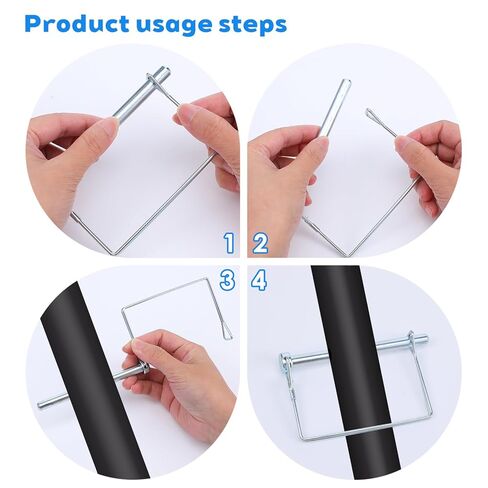 20PCS Trailer Coupler Pin, 5/16x4 Inch Shaft Locking Pins, Heavy Duty Square Hitch Lock Pin, Quick Release Trailer Safety Coupler Pins, Hitch Locking Pins for Mower Trailers Wagons Hitches in Kuwait