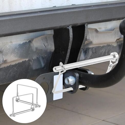 20PCS Trailer Coupler Pin, 5/16x4 Inch Shaft Locking Pins, Heavy Duty Square Hitch Lock Pin, Quick Release Trailer Safety Coupler Pins, Hitch Locking Pins for Mower Trailers Wagons Hitches in Kuwait