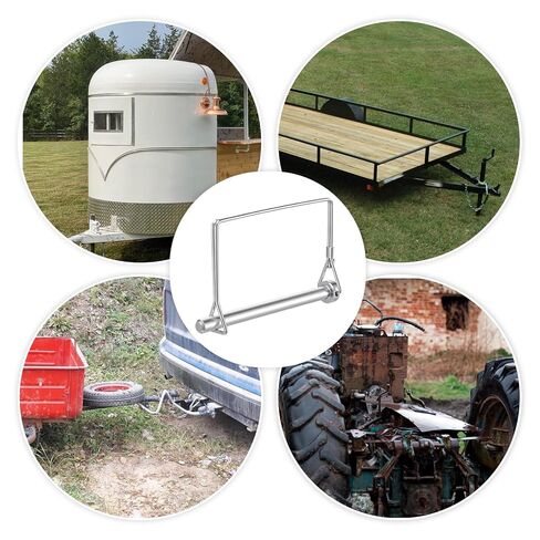 20PCS Trailer Coupler Pin, 5/16x4 Inch Shaft Locking Pins, Heavy Duty Square Hitch Lock Pin, Quick Release Trailer Safety Coupler Pins, Hitch Locking Pins for Mower Trailers Wagons Hitches in Kuwait