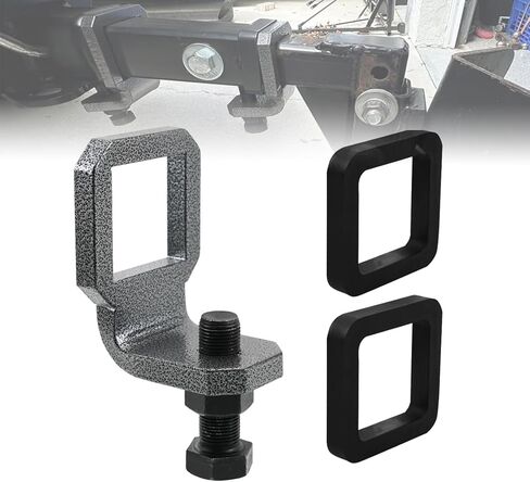 2.5" Anti Rattle Hitch Clamp with 2 Silencer Pads, Heavy-Duty Carbon Steel Stabilizer, Tool-Free Install, Anti-Rust for 2.5" Hitch Receiver Bike Rack Trailer Cargo in Kuwait