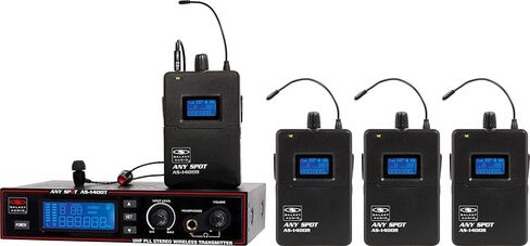 Galaxy Audio AS-1400-4 Band Pack Wireless In-Ear Personal Monitor System, Code M (516 MHz - 558 MHz) in Kuwait