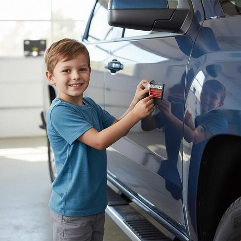 4 PCS Cab Emblem Badge Side Roof Pillar Decal Plate Compatible with Chevy Silverado 88-98 90 91 Suburban Tahoe (White/Yellow/Red/Blue Line) in Kuwait