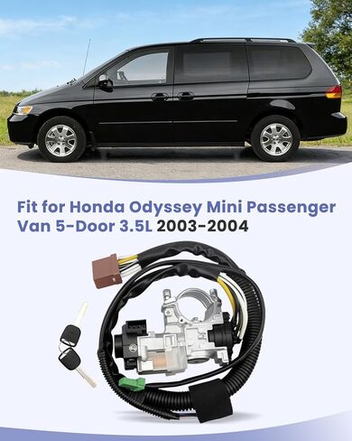 Ignition Lock Cylinder and Switch Fit for Honda Odyssey Mini Passenger Van 5-Door 3.5L 2003 2004#35100-S0X-315NI in Saudi Arabia