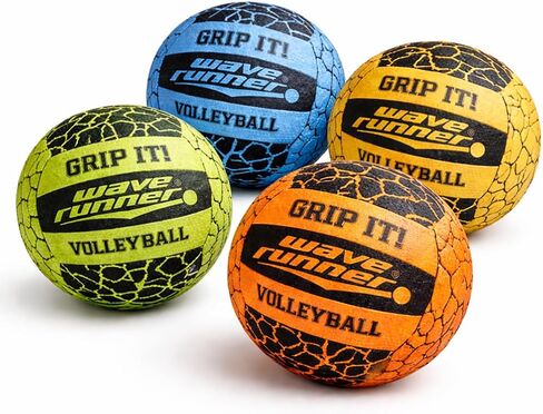 Wave Runner Glow in The Dark LED Light Junior Football, Waterproof Double Laced Football for Night Sports and Games Waterproof Ball for Pool, Beach and Backyard Random Color in Kuwait