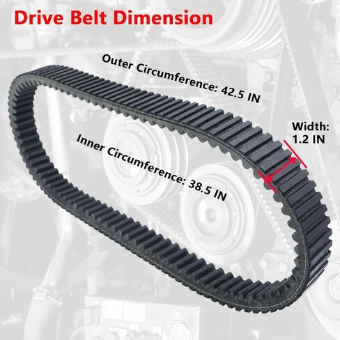 Drive Belt Heavy Duty for Polaris RZR XP 1000, XP 4 1000, Trail S 1000, General XP 1000, XP 4 1000, High Performance UTV CVT Drive Belt, Replace 3211180 27C4159 in Kuwait