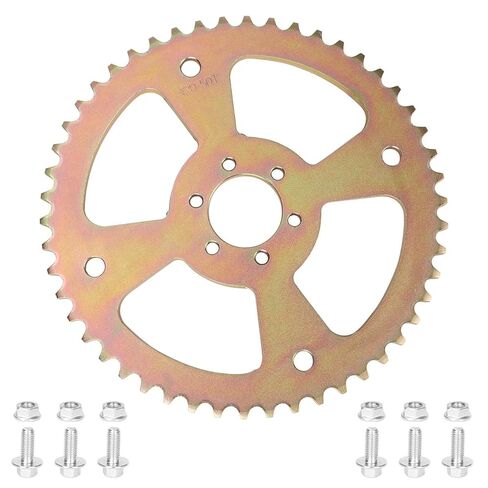 50T 6 Hole Sprocket High Speed Rear Chain # 40 41 420 for Coleman CT100U CC100X RB100 B100 for Monster Mega Moto MMB80 105 Motovox MBX10 FPR GMB100 Baja Doodle Bug DB30 Motovox MBX10 Mini Bike in Kuwait