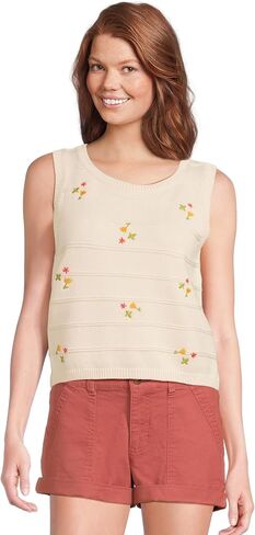 Toad&Co Bianca Crew Tank Embroidered in Kuwait
