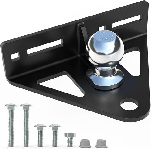 Lawn Mower Hitch 2" Receiver, Heavy Duty Steel Trailer Hitch for Zero Turn Lawn Mower, Universal Bolt-On Lawn Mower Trailer Hitch, Zero Turn Mower Accessories in Saudi Arabia