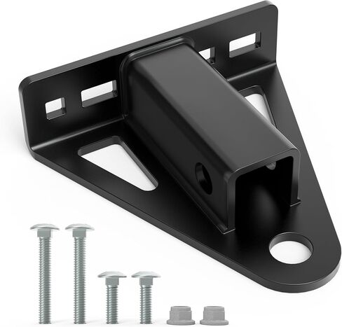 Lawn Mower Hitch 2" Receiver, Heavy Duty Steel Trailer Hitch for Zero Turn Lawn Mower, Universal Bolt-On Lawn Mower Trailer Hitch, Zero Turn Mower Accessories in Saudi Arabia