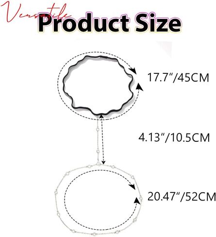 Beaded Thigh Leg Chain Silver Summer Beach Y Leg Accessories for Women in Kuwait