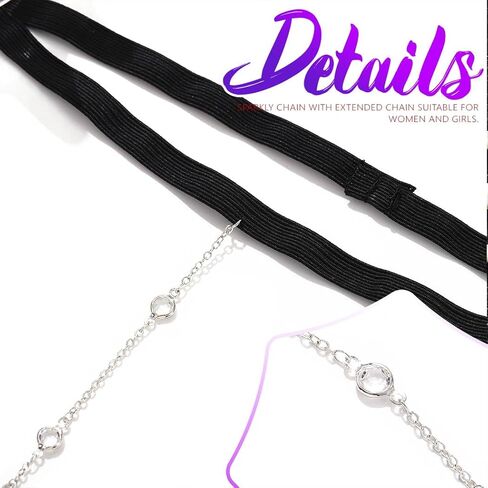 Beaded Thigh Leg Chain Silver Summer Beach Y Leg Accessories for Women in Kuwait