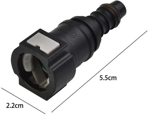 2set Engine Line Hose 9.89 Quick Release Connector With Hose Clamp For Car Motorcycle distintivo in Saudi Arabia