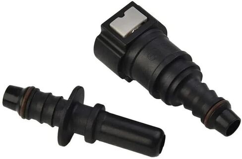 2set Engine Line Hose 9.89 Quick Release Connector With Hose Clamp For Car Motorcycle distintivo in Saudi Arabia