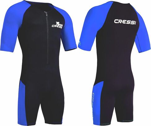 Cressi 2 mm Short Sleeve Men's Neoprene Wetsuit for Swimming, Snorkeling, and Water Sports - Tiburon- Designed in Italy by Cressi in Kuwait