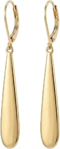 Leverback Dangle Drop Earrings for Women, Hypoallergenic Lightweight Minimalist Jewelry, Fashion Gift for Her, Birthday Anniversary in Saudi Arabia