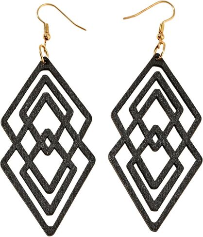 Boho Dangle Earrings For Women Large Funky 80s Hippie Earrings Big Earrings For Women Trendy in Kuwait