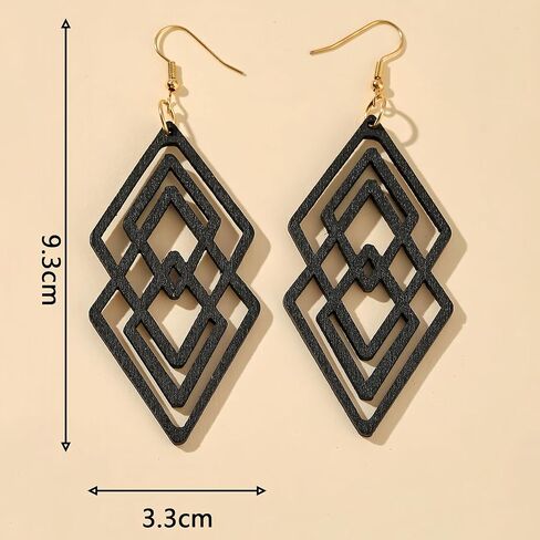 Boho Dangle Earrings For Women Large Funky 80s Hippie Earrings Big Earrings For Women Trendy in Kuwait