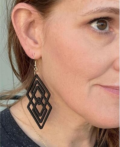 Boho Dangle Earrings For Women Large Funky 80s Hippie Earrings Big Earrings For Women Trendy in Kuwait