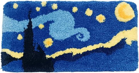 Wrist Rest Cushion Rug for Keyboard Computer Cute Artistic Soft Tufted Gifts for Office Desk Decor (Starry Night) in Kuwait