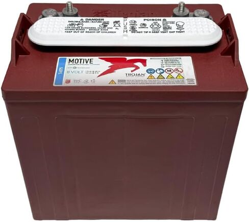 Trojan T-875 8V Deep-Cycle Flooded Battery, 170Ah, Golf Cart, Renewable Energy, Industrial, Marine Use (Pack of 6) in Kuwait