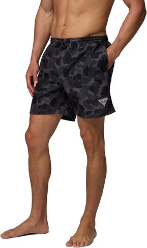 شورت مائي رجالي مطبوع عليه PFG Rambler من كولومبيا، Shark Deltawoods، X-Large x 6 in Saudi Arabia